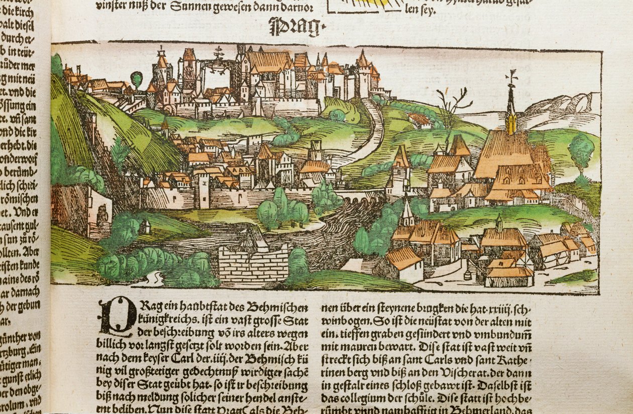 Utsikt över staden Prag av Erich Lessing