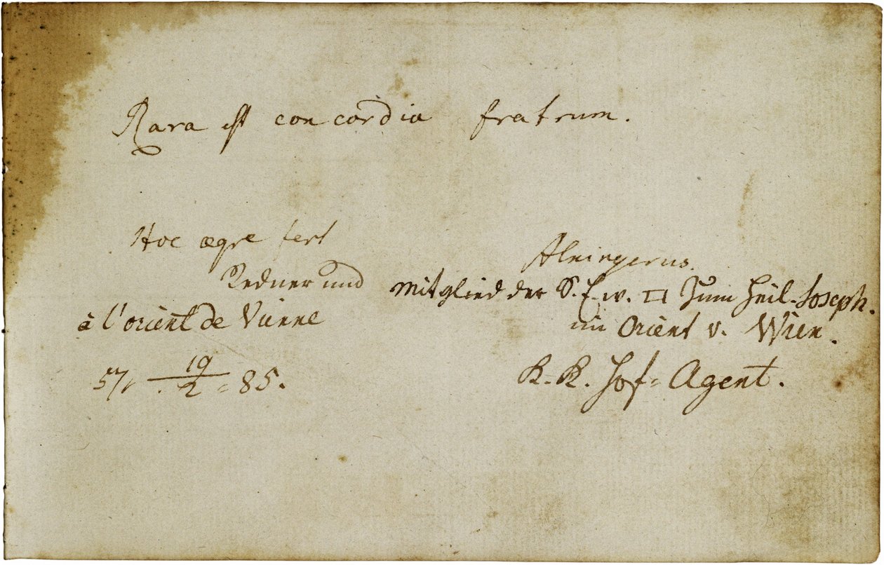 Album för en frimurare (Johann Georg Kronauer) av Erich Lessing