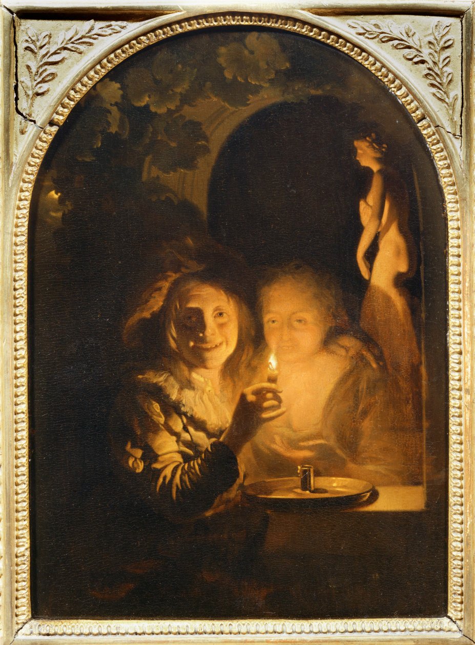 Paret upplyst av ett ljus... av Erich Lessing