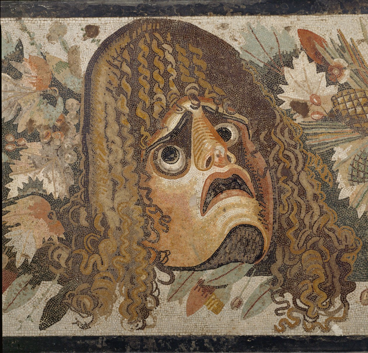 Festong med masker, löv och frukt av Erich Lessing