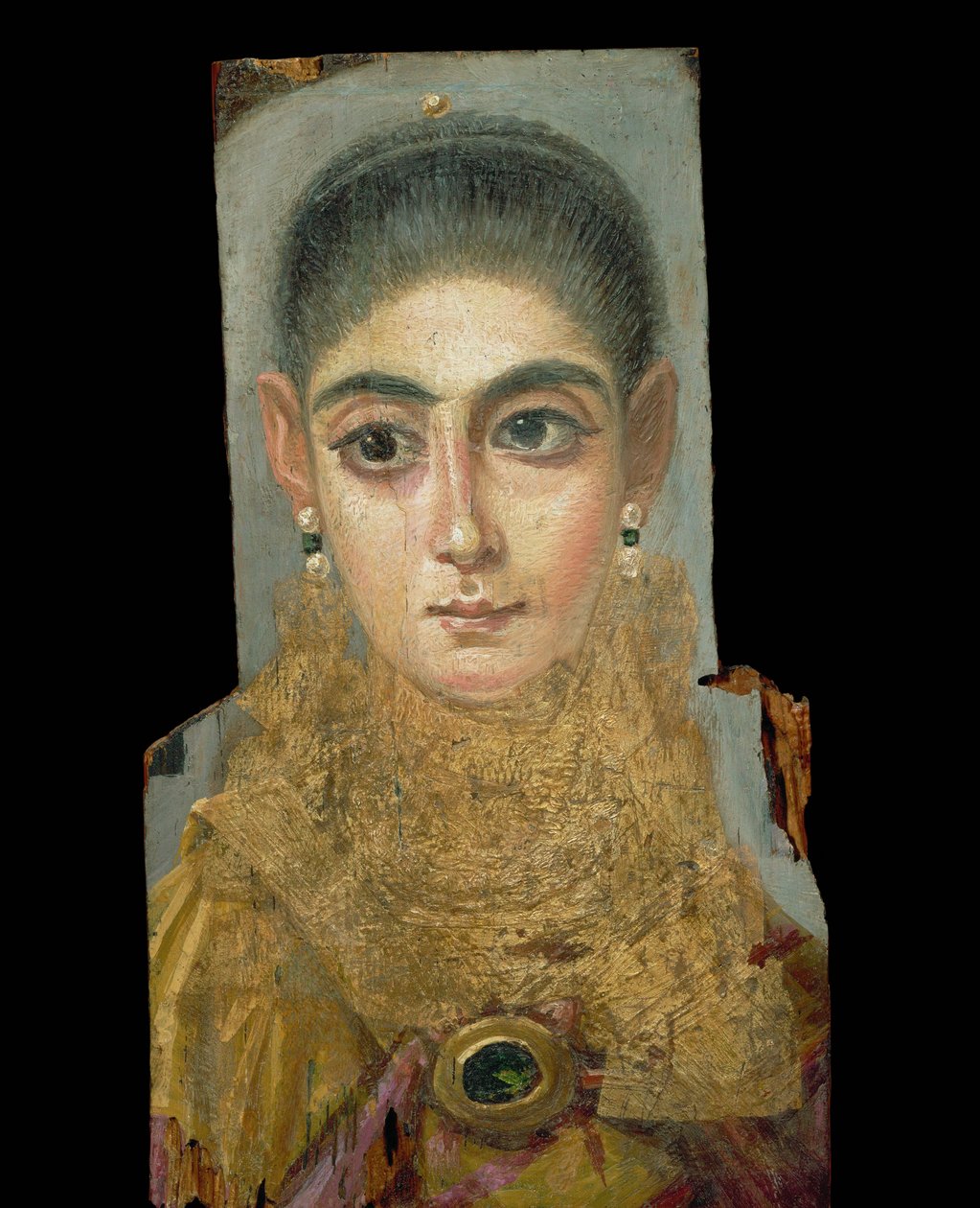 Begravningsporträtt av en kvinna, från Antinopolis ... av Erich Lessing