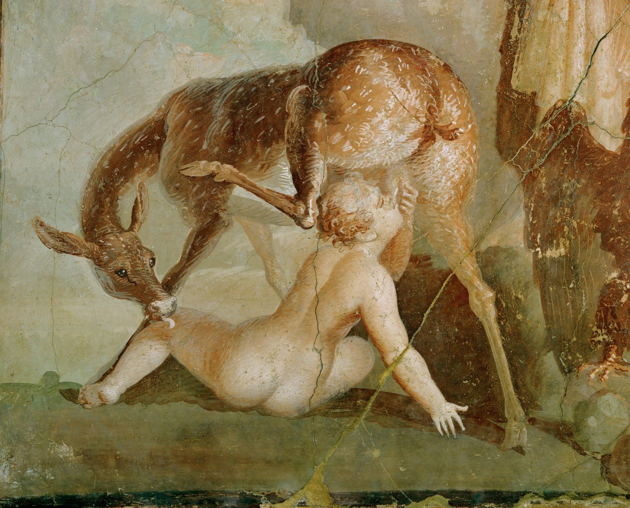 Herakles hittar sin son Telephos i Arkadien av Erich Lessing