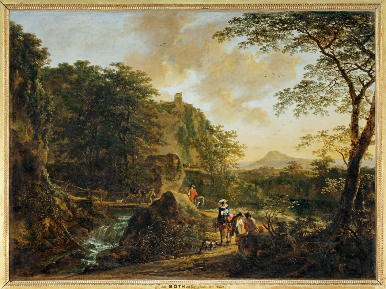 Landskap med resenärer ... av Erich Lessing