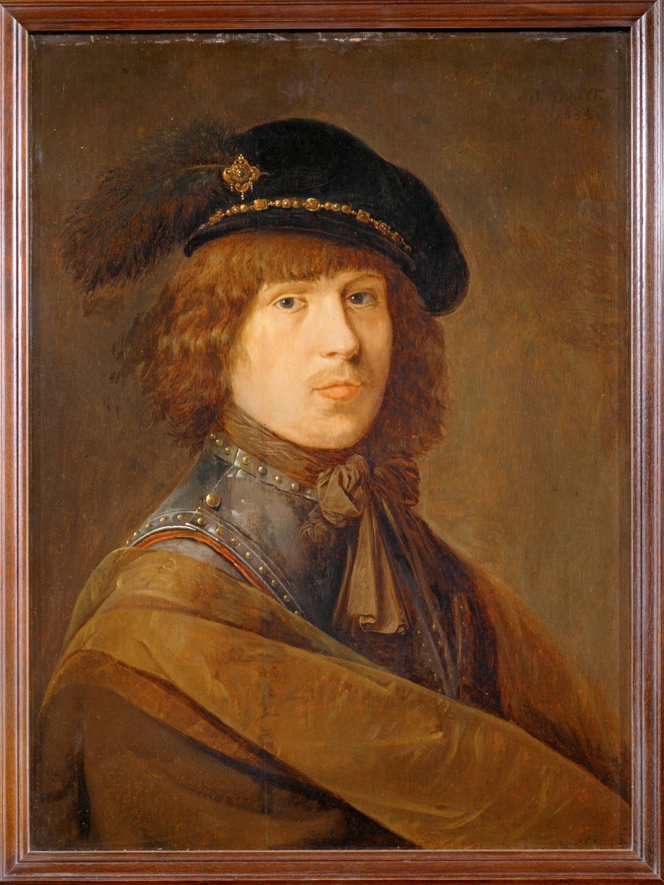 Porträtt av konstnären i cuirass ... av Erich Lessing