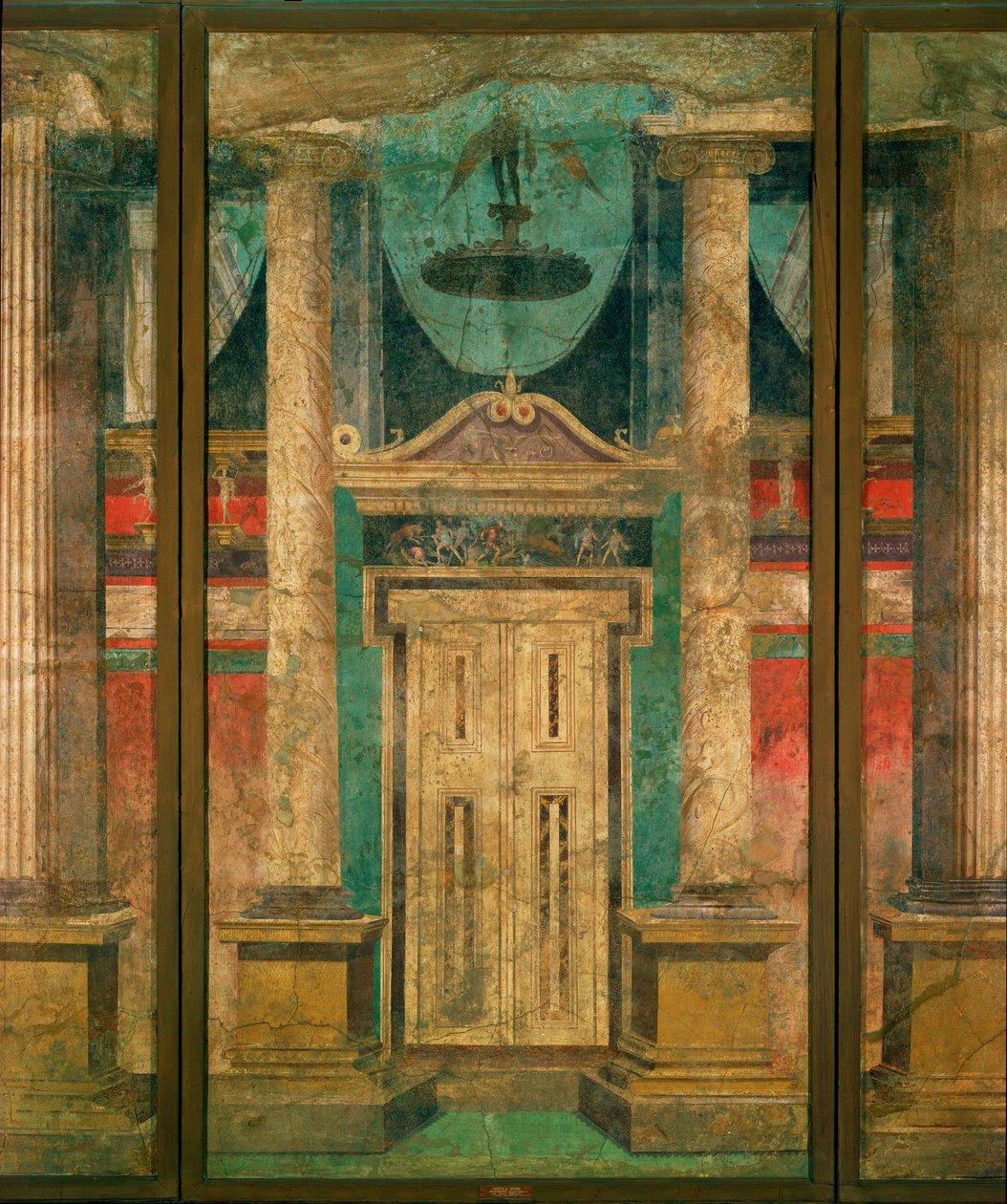 Scenisk dekoration, dörröppning av Erich Lessing