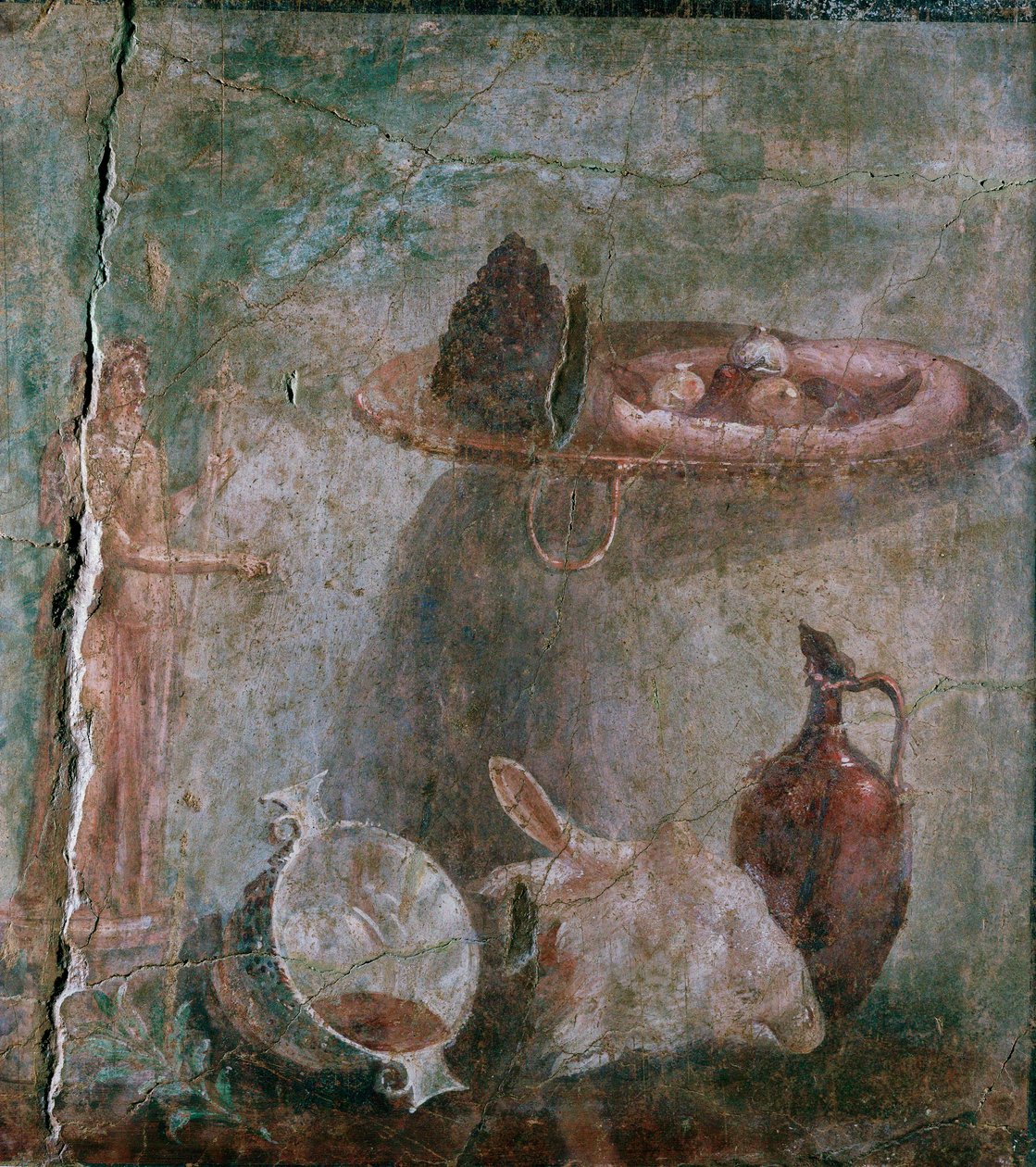 Stilleben med ett fårhuvud av Erich Lessing