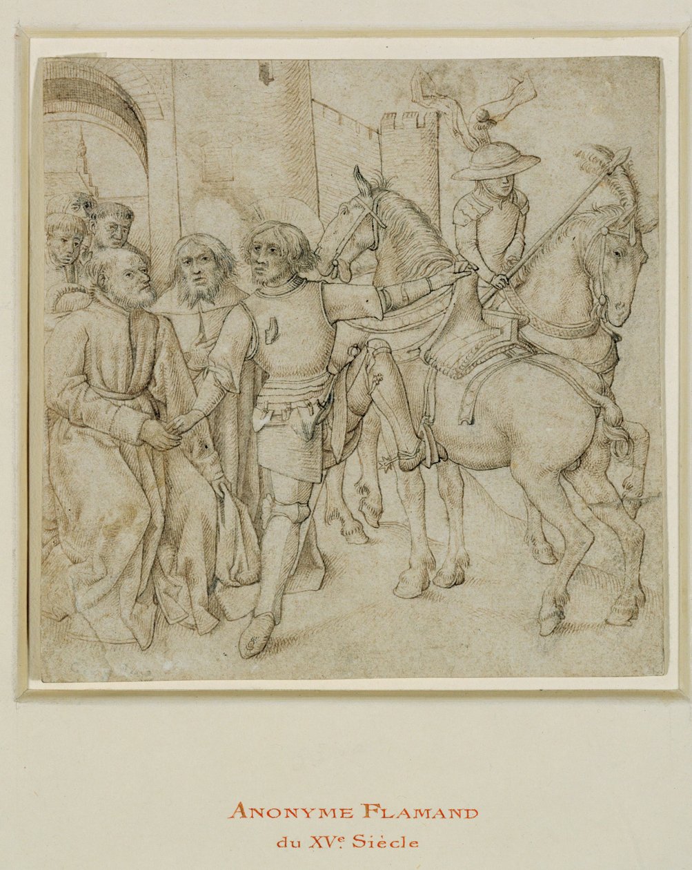 Den förlorade sonens avfärd, eller Sankt Georg som rider upp på sin häst ... av Erich Lessing