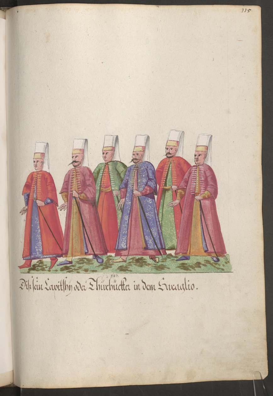 Sultanens vaktpost; sex vakter... av Erich Lessing