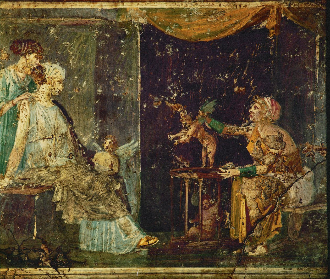 Två eleganta damer hos mäklaren av Erich Lessing