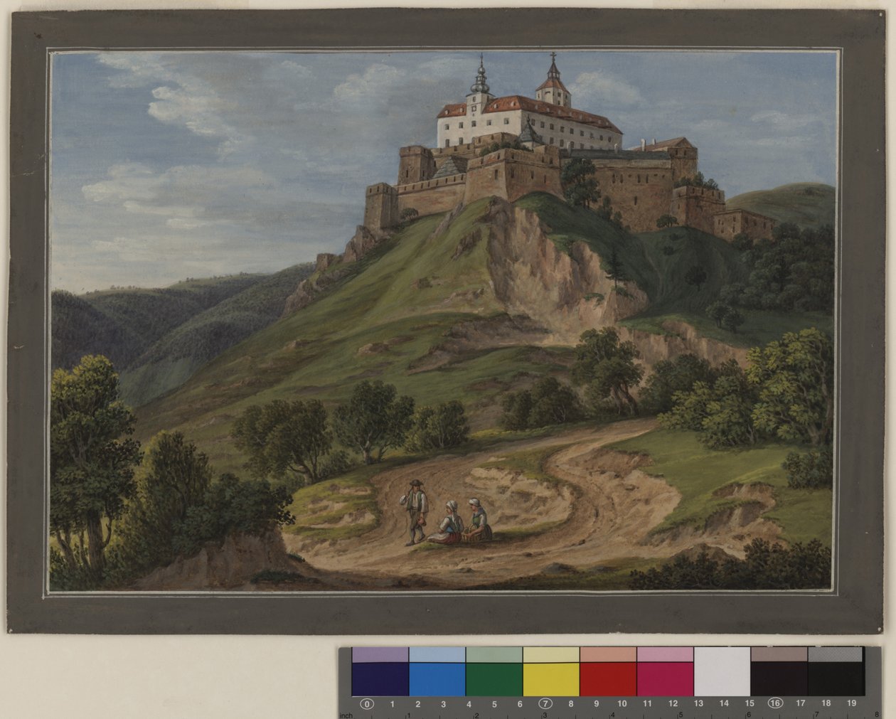 Utsikt över slottet Forchtenstein i Ungern av Erich Lessing