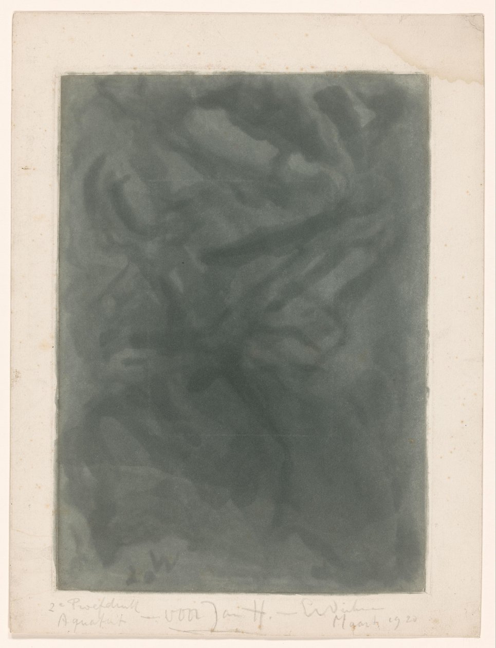 Abstraktion sammansättning av Erich Wichmann (signed by artist)