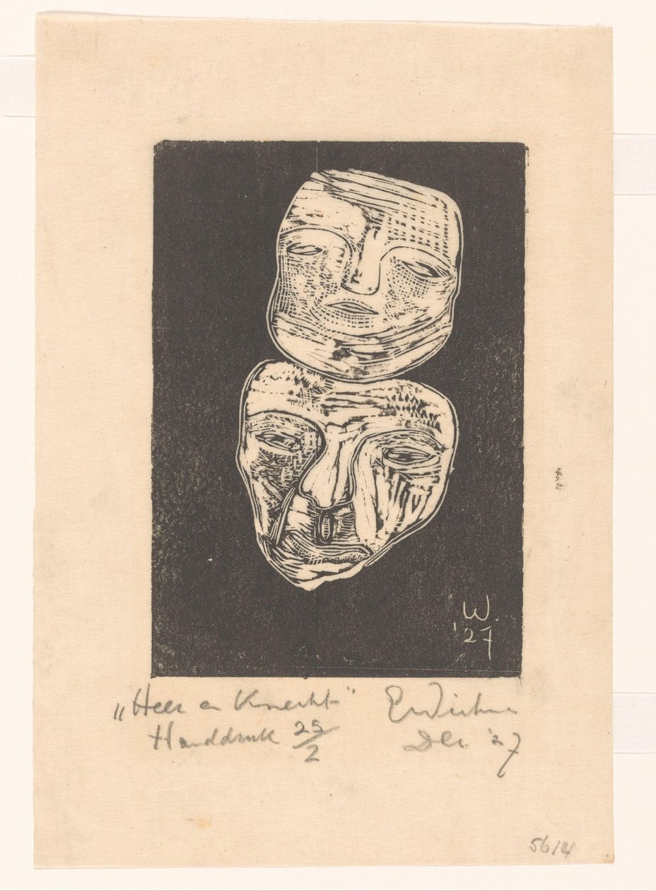 Herre och tjänare (originaltitel på föremålet) av Erich Wichmann (signed by artist)