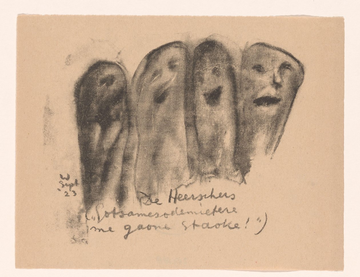 De Heerschers (Gotsamesodemietere me gaone staoke!) (originaltitel på objektet) Idealists II and Further Notes (original serietitel) av Erich Wichmann