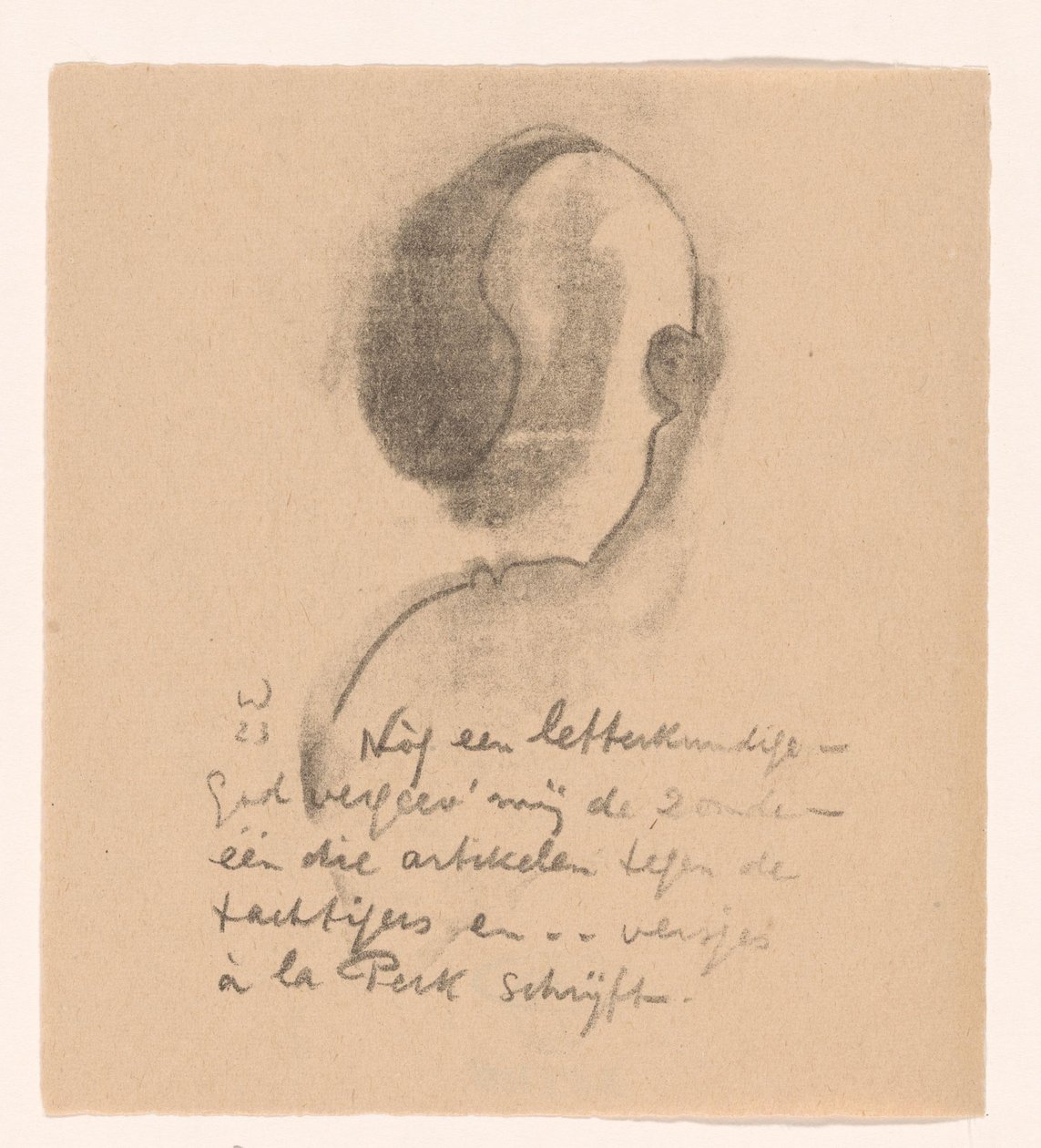 Karikatyr av bokstävernas man Idealists II and Further Notes (original serietitel) av Erich Wichmann
