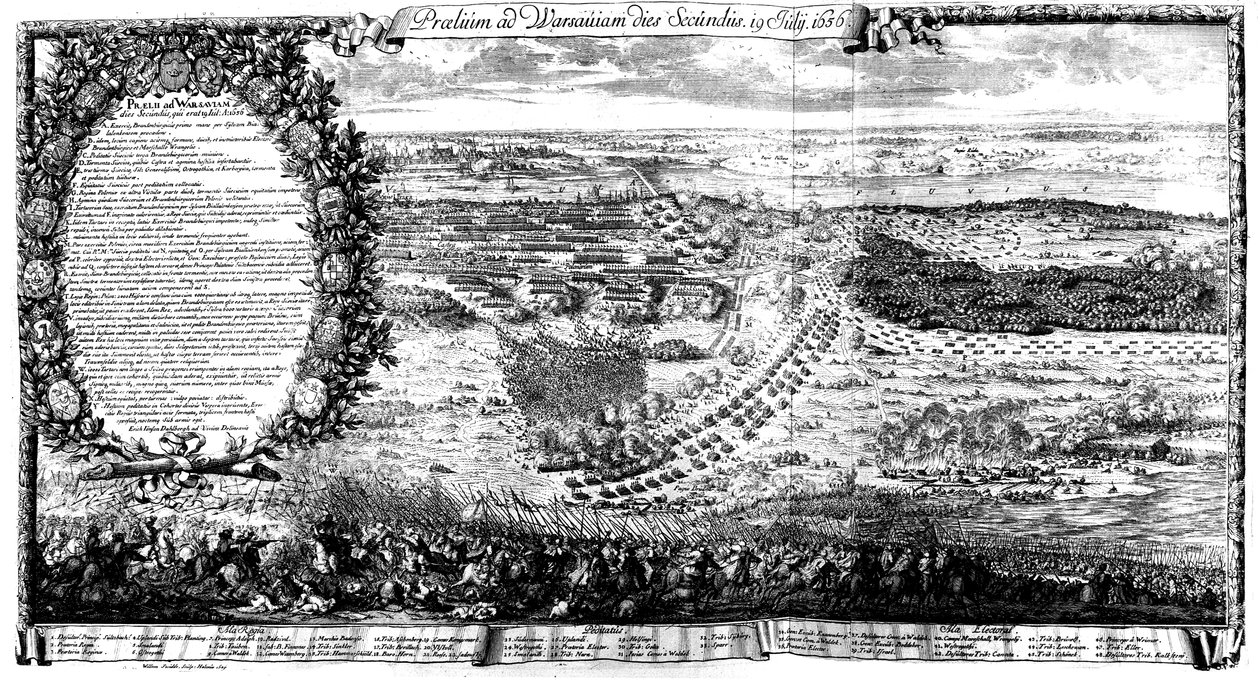 Battle of Warsaw 1656 second day av Erik Dahlbergh