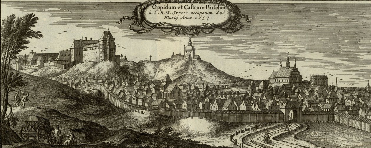 Panorama Pińczowa av Erik Dahlbergh