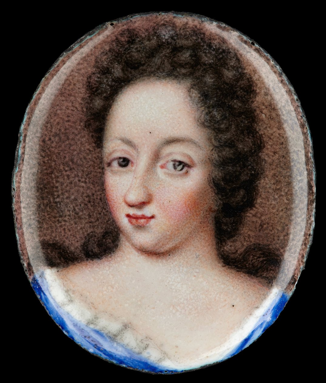 Miniatyrporträtt av drottning Ulrika Eleonora den äldre, drottning av Sverige 1680-1693 av Erik Utterhielm