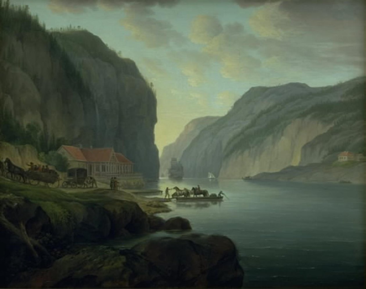 Svinesund nära Frederikshald i Norge av Erik Pauelsen