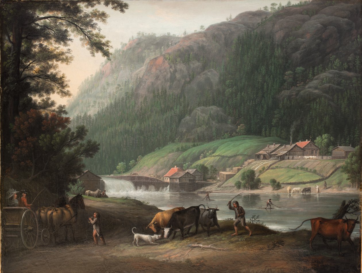 Tistedalen nära Frederikshald i Norge av Erik Pauelsen