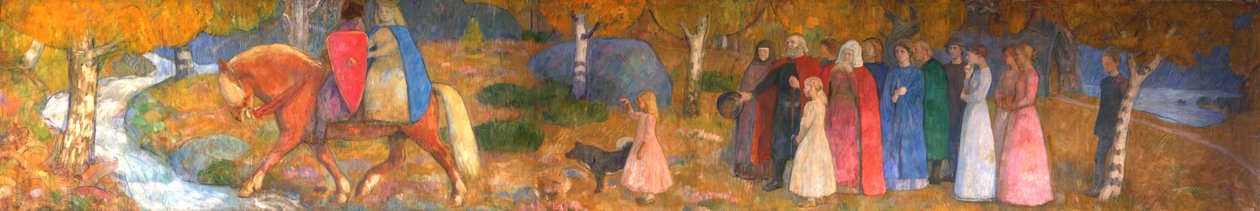 Lilla Kjersti och Elvenking av Erik Theodor Werenskiold