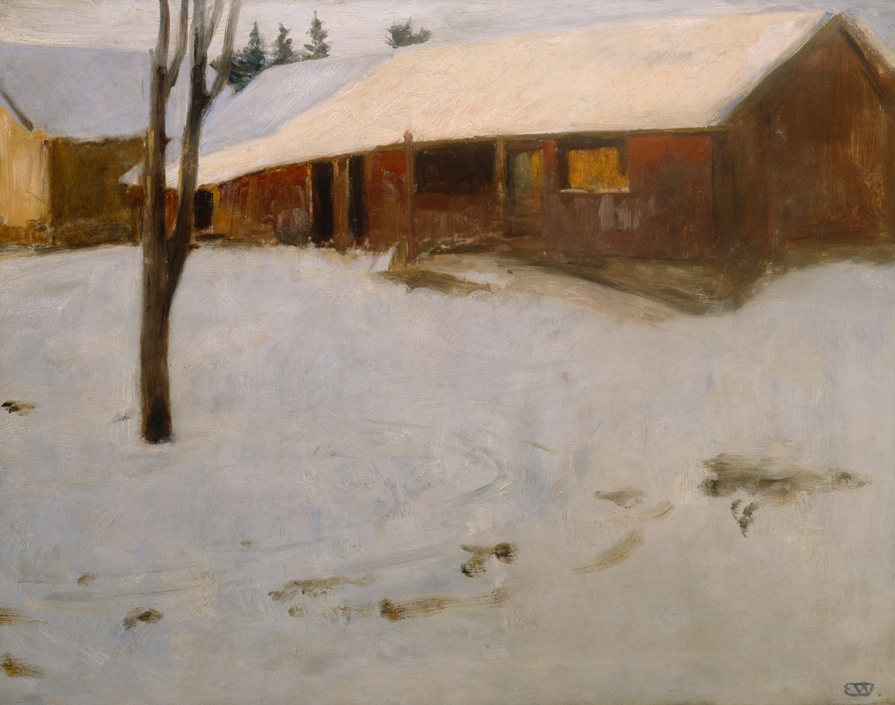 Vinter av Erik Theodor Werenskiold