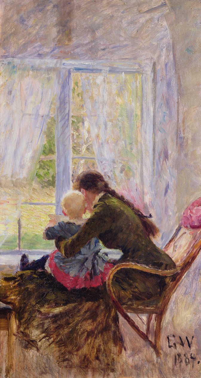 Du och Bebe av Erik Theodor Werenskiold