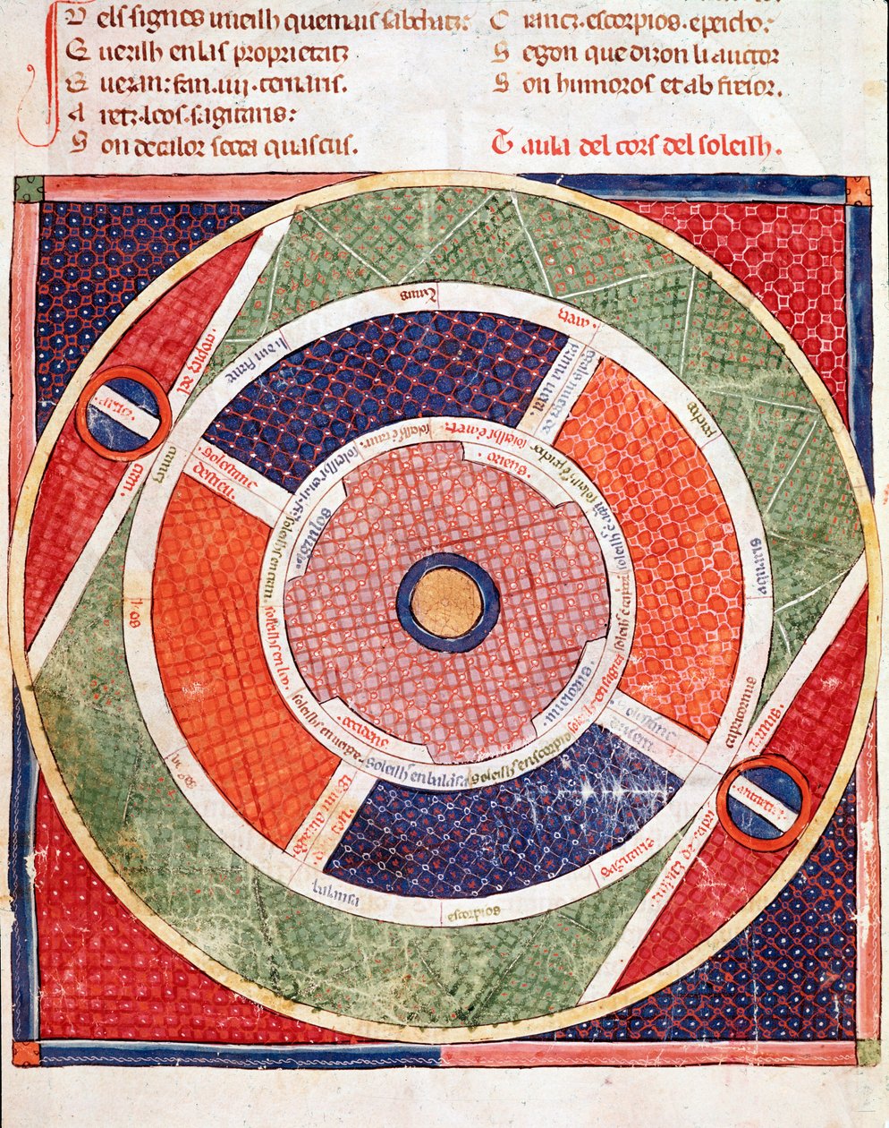 Movement of the sun Miniatyr från "Breviary d