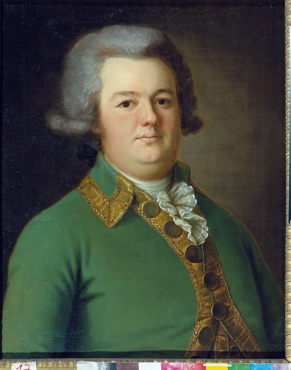 Porträtt av Vasily Ivanovich Likhachev (?). Peinture de Ermolai Dementevich Kamezhenkov (1760-1818), Huile Sir Toile av Ermolay Demetyevich Kamezhenkov