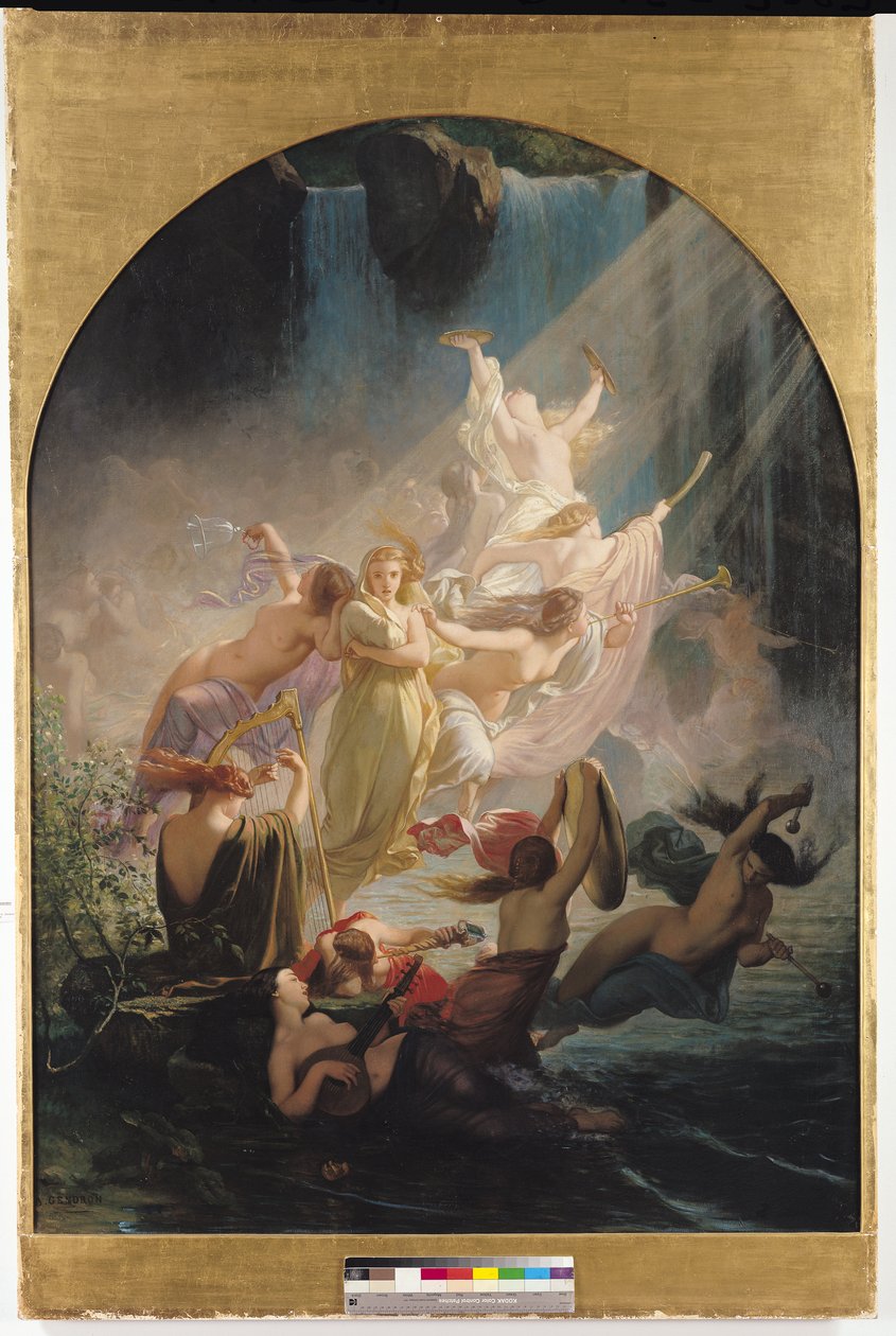 The Undines eller The Voice of the Torrent, 1857 av Ernest Augustin Gendron