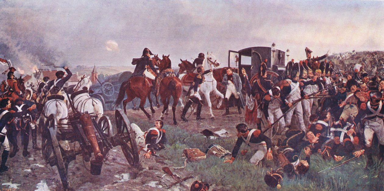 På kvällen vid Waterloo AD 1815 av Ernest Crofts