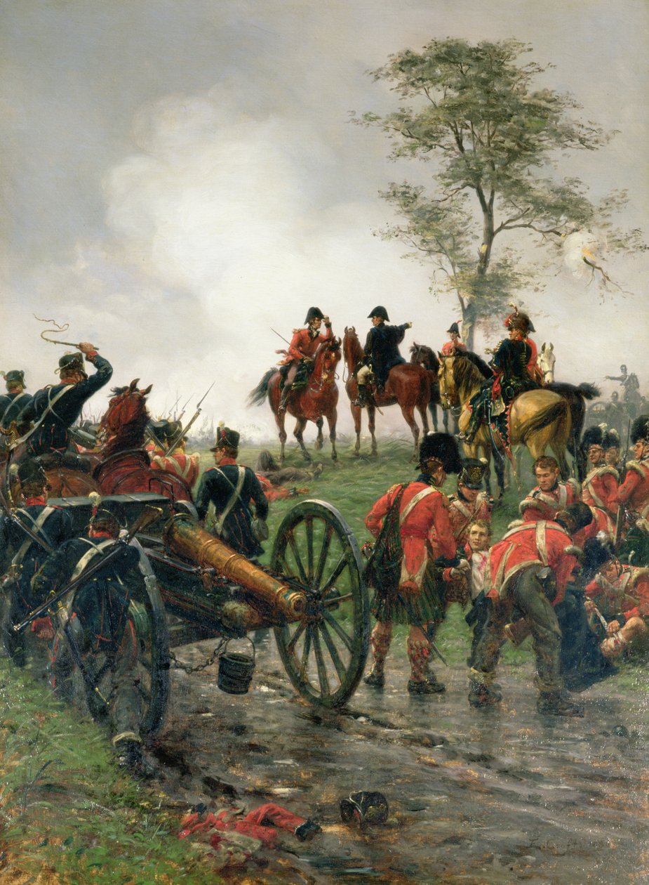 Wellington vid Waterloo, 1886 av Ernest Crofts