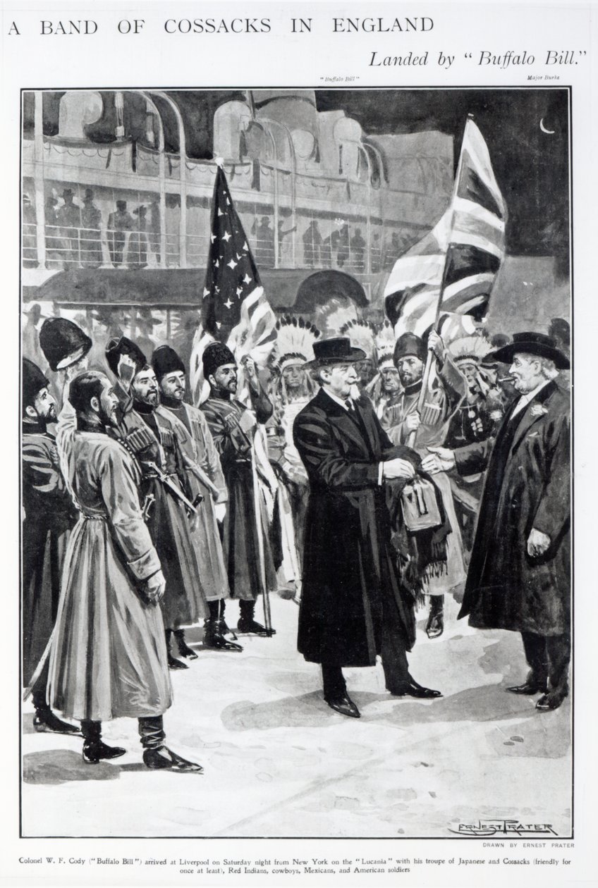 Överste W.F. Cody (Buffalo Bill) Anländer till Liverpool av Ernest Prater