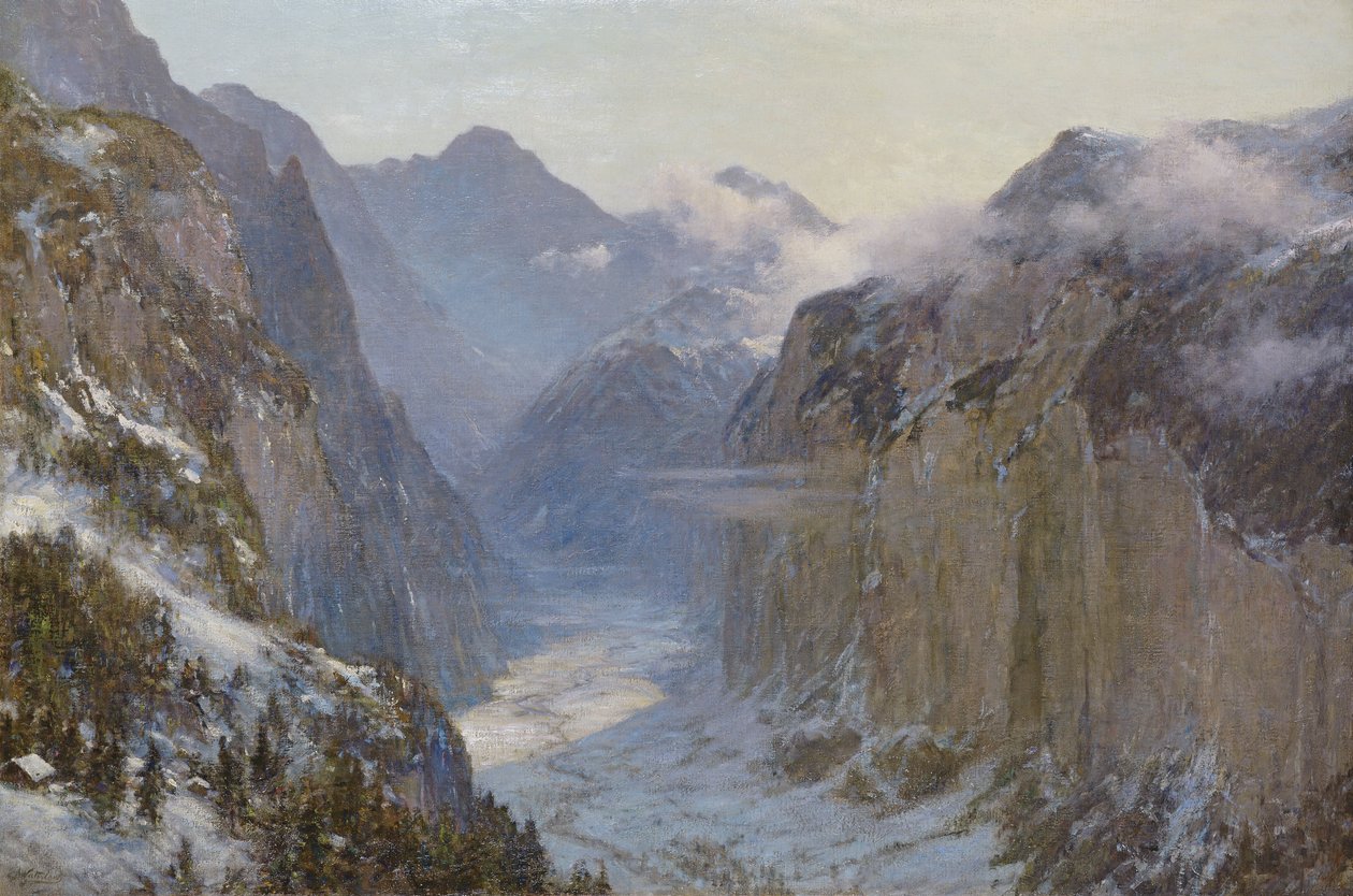 I hans händer är jordens djupa platser (95:e Psalmen) 1916 av Ernest Albert Waterlow