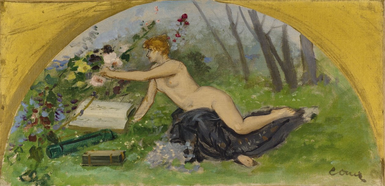 Skiss för Salon des Sciences i Paris stadshus: Botanik, mellan 1889 och 1892 (olja på duk) av Ernest Ange Duez