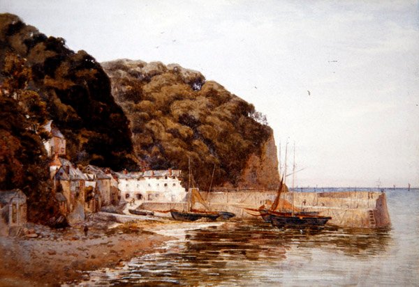 Red Lion Hotel, ca 1890 (akvarell på papper) av Ernest Arthur Rowe