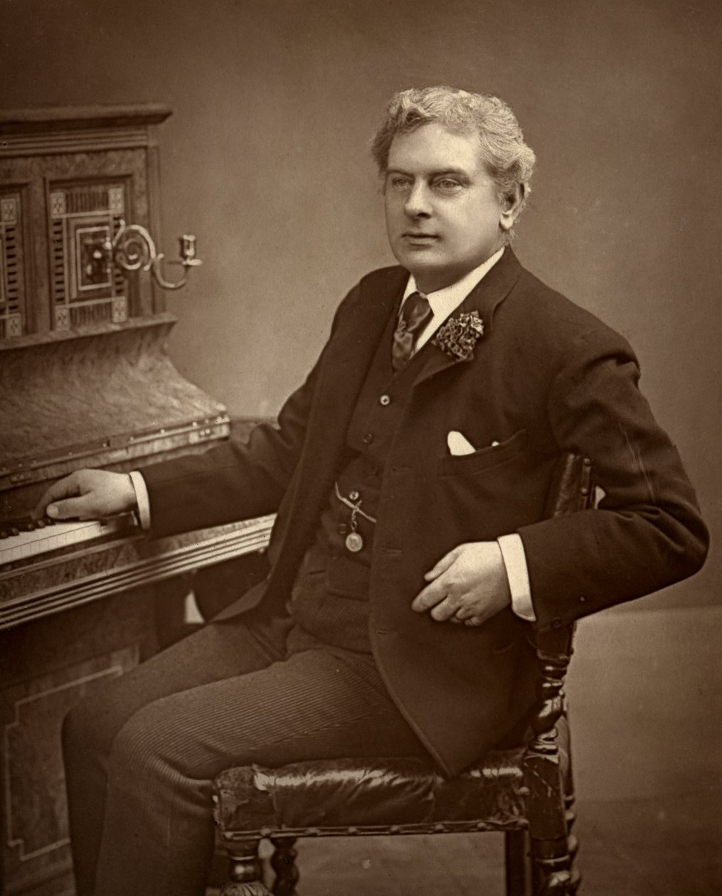 Arthur Cecil, brittisk skådespelare, komiker, dramatiker och teaterchef 1887. av Ernest Barraud