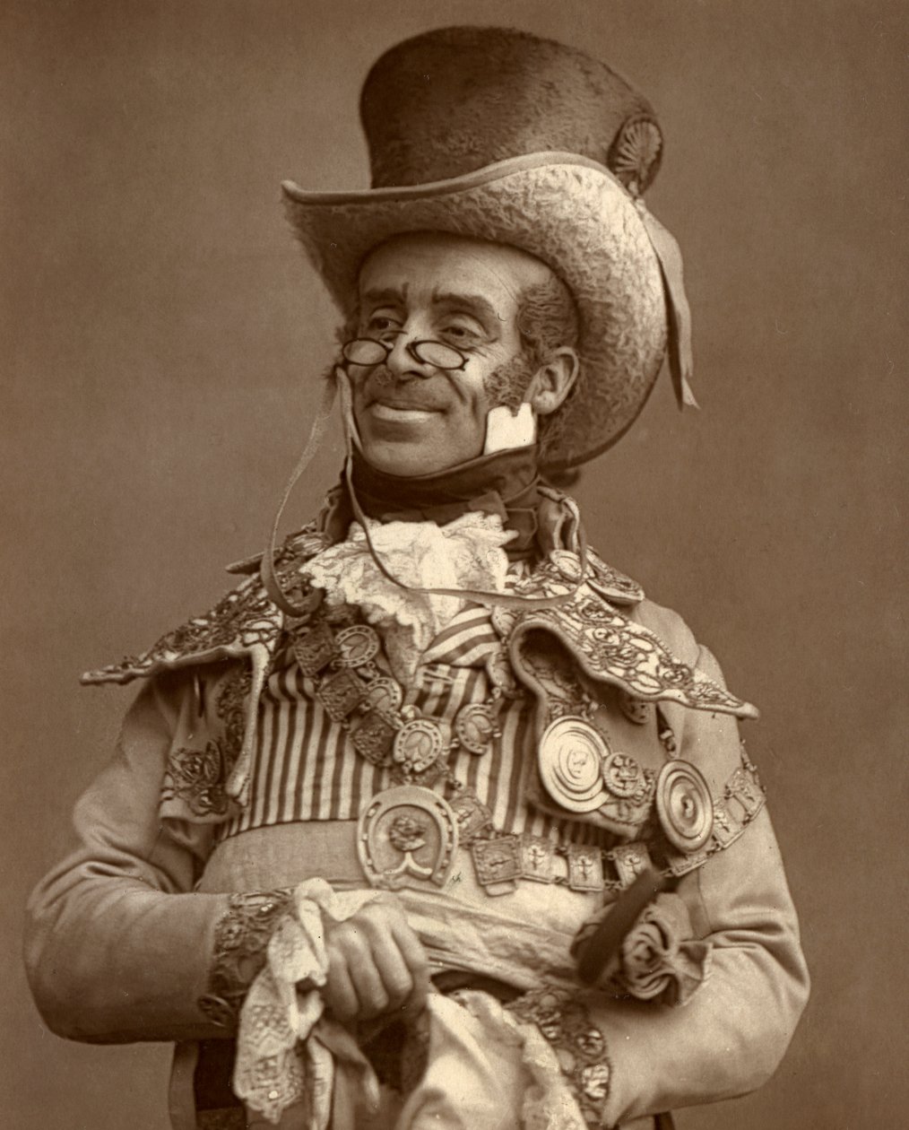 Arthur Roberts, brittisk skådespelare, komiker och musikhallunderhållare, 1888 av Ernest Barraud