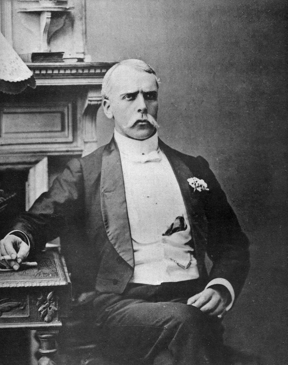 ES Willard, brittisk skådespelare, som Jim the Penman, 1887 av Ernest Barraud
