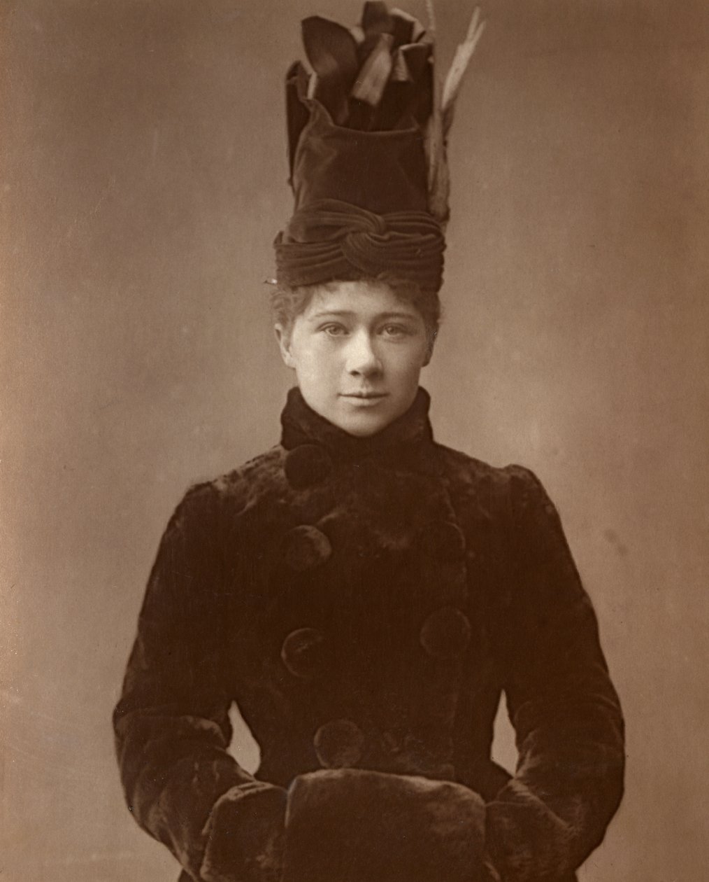 Marie Tempest, brittisk skådespelerska och sångerska, 1888. av Ernest Barraud
