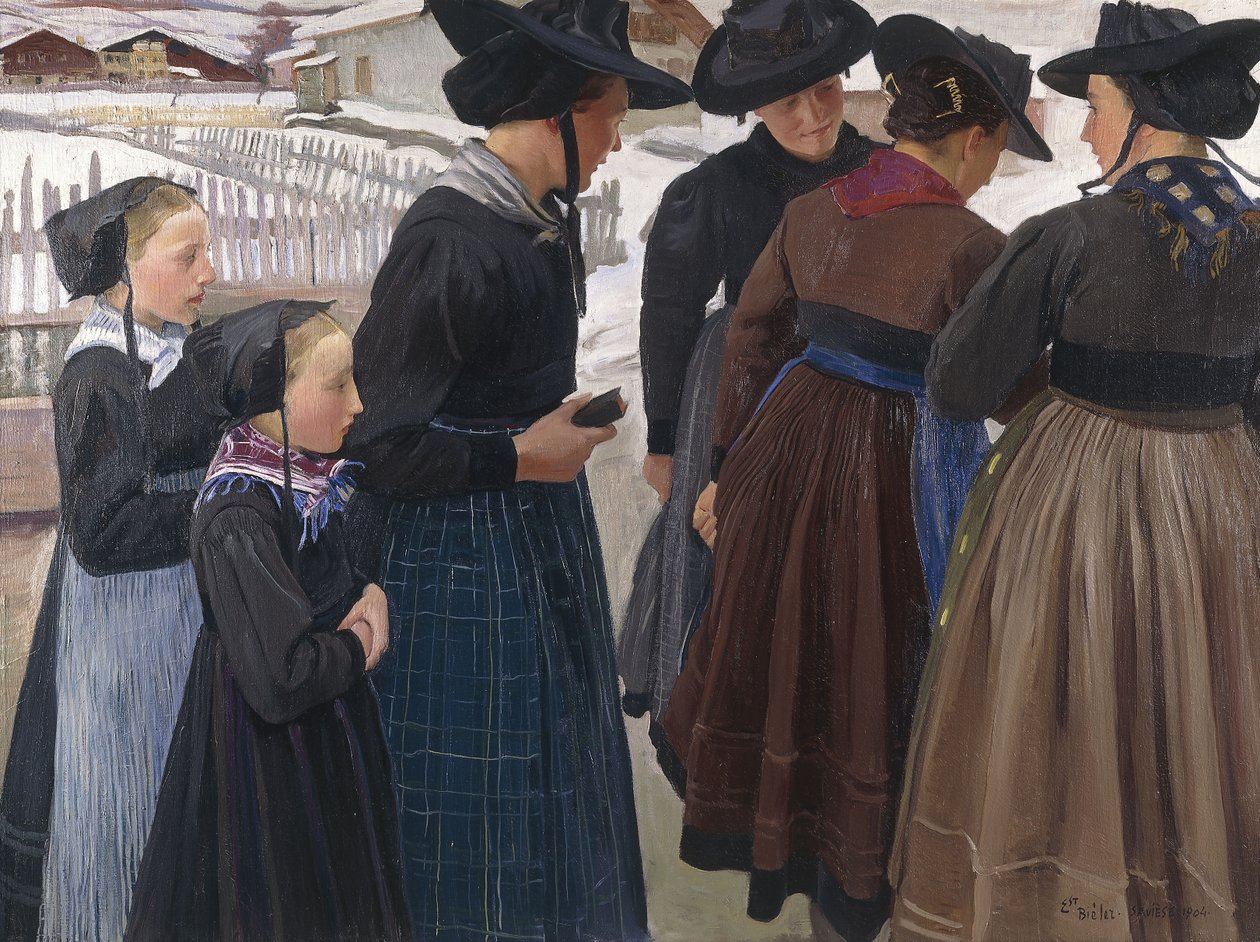 På väg till kyrkan av Ernest Bieler