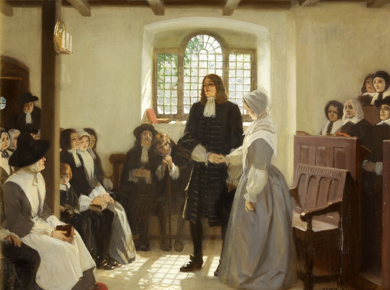 William Penns och Hannah Callowhills äktenskap av Ernest Board