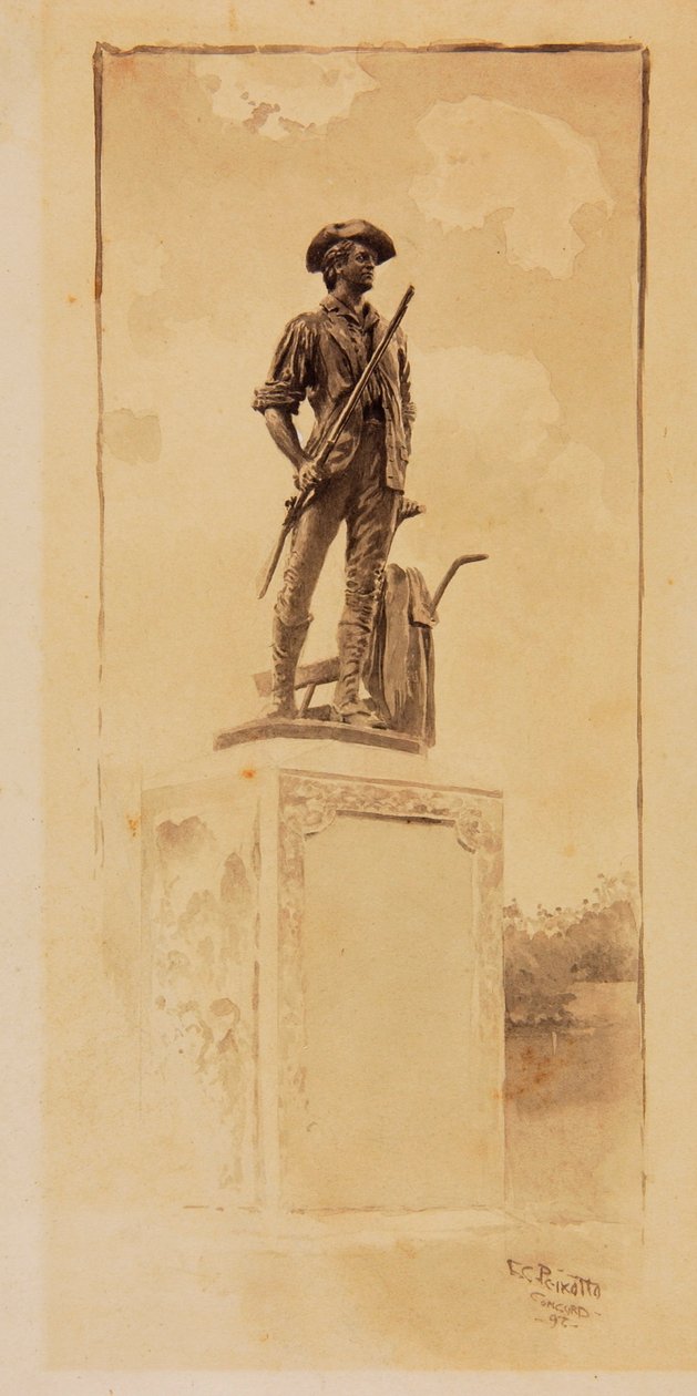 Minute Man-monumentet av Ernest C. Peixotto