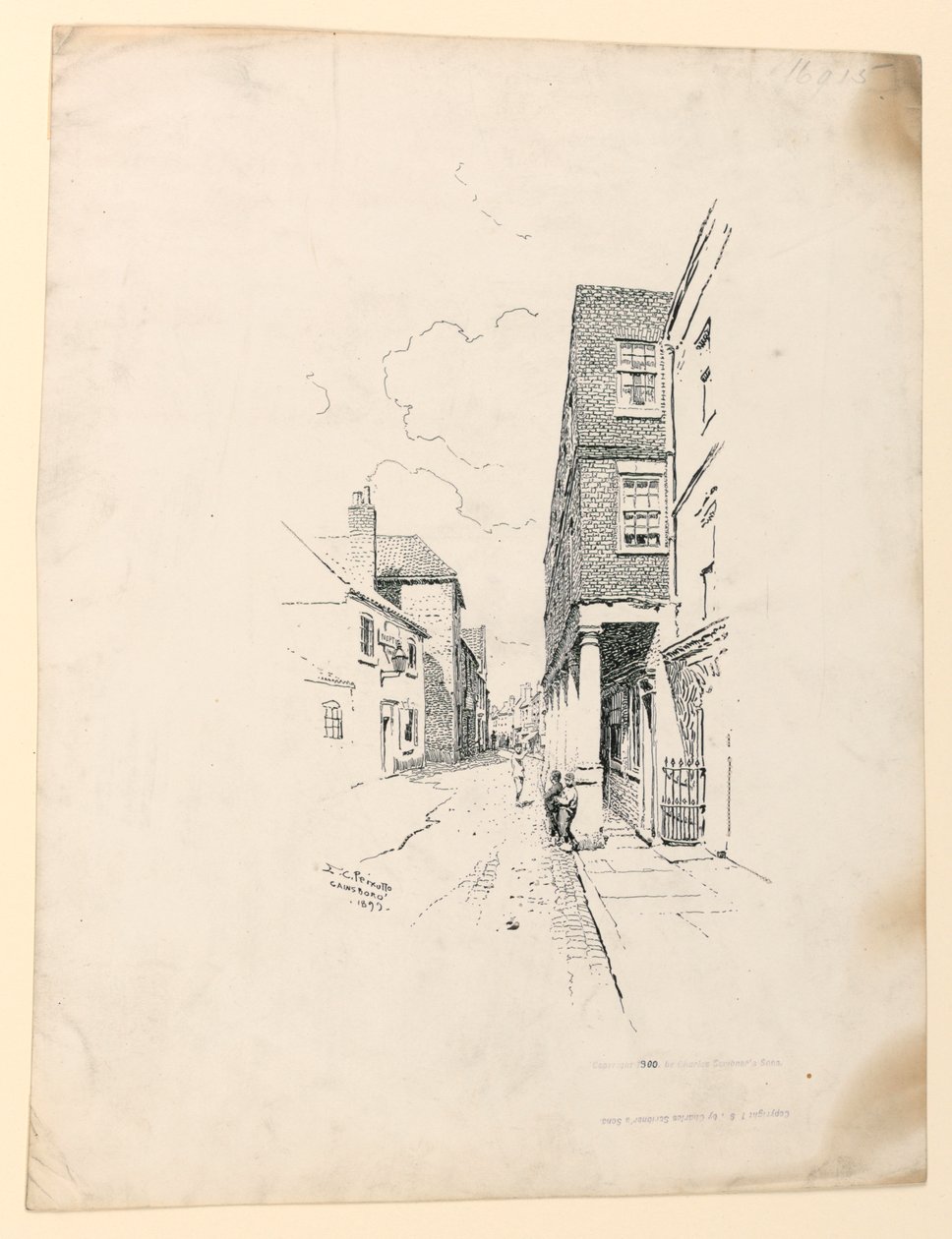 Gammalt hus i Gainsborough av Ernest Clifford Peixotto