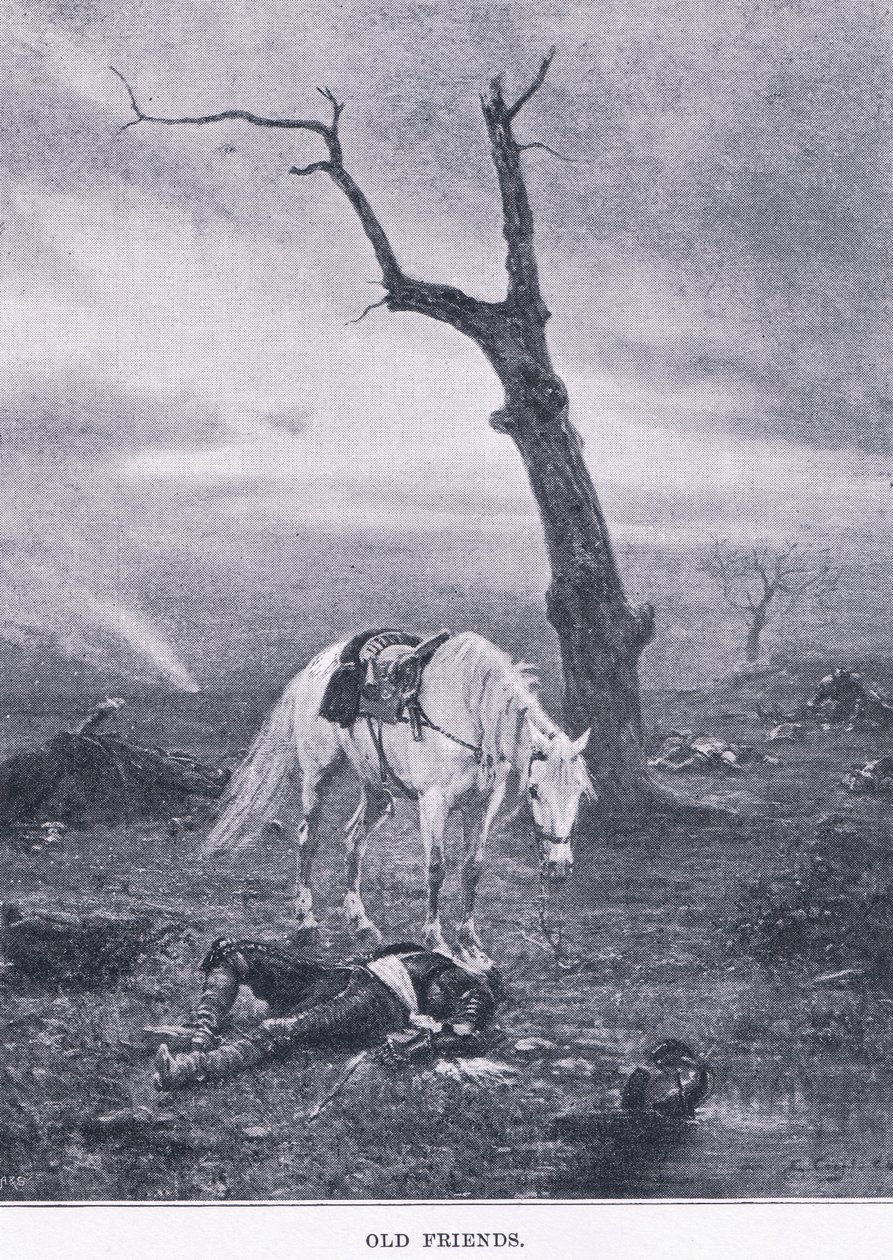 Gamla vänner, från The Magazine of Art 1893, Cassell and Company av Ernest Crofts