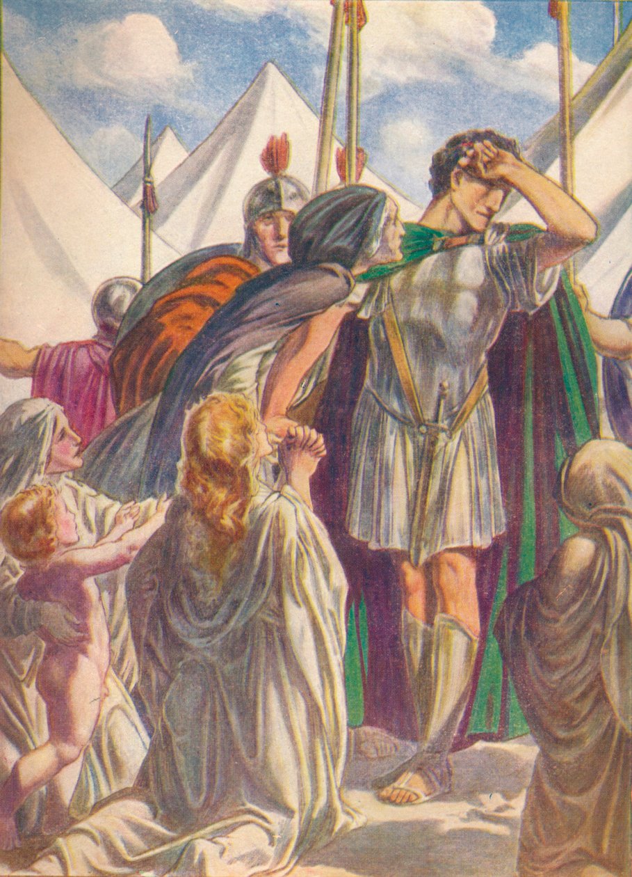 O min mor, du har räddat Rom, men du har förlorat din son, c1912 1912 av Ernest Dudley Heath