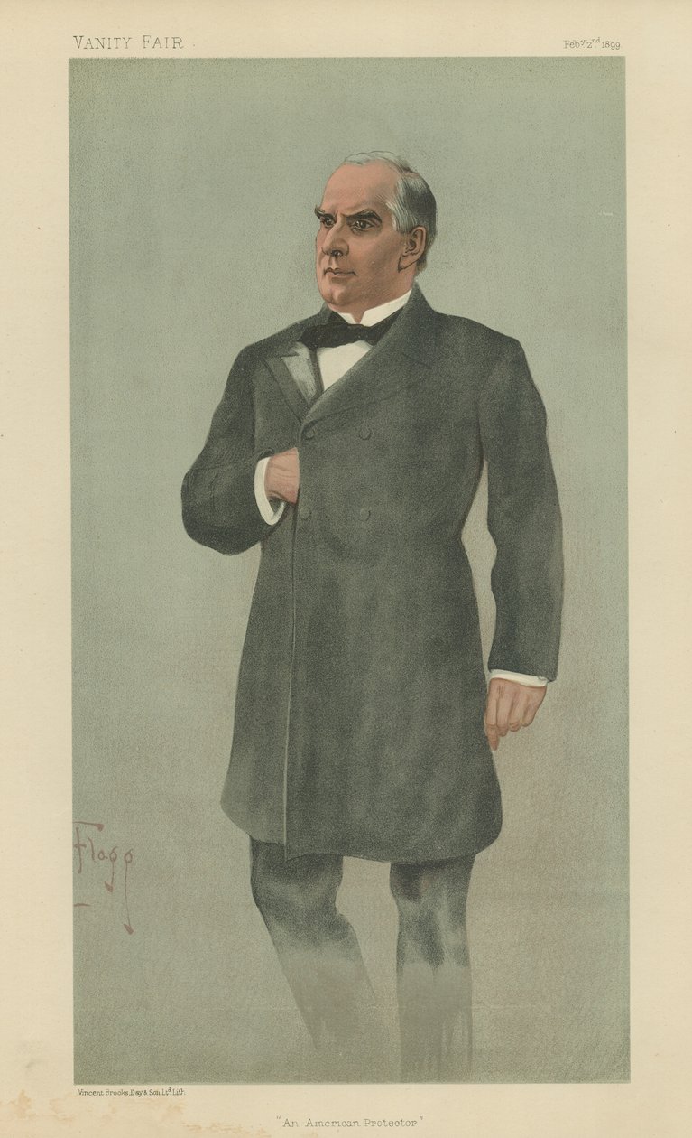 William McKinley (färglitografi) av Ernest Flagg