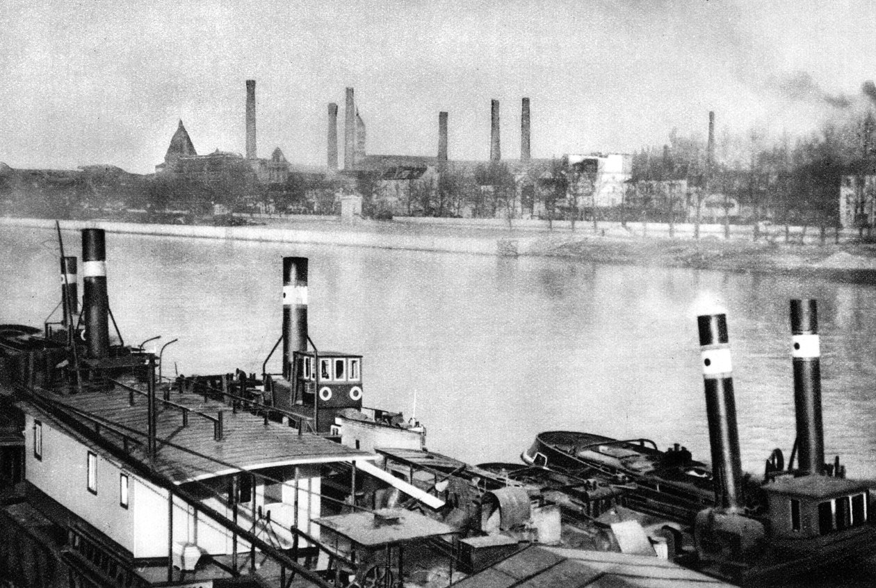 Seinen och kajerna i Bercy, Paris, 1931. av Ernest Flammarion