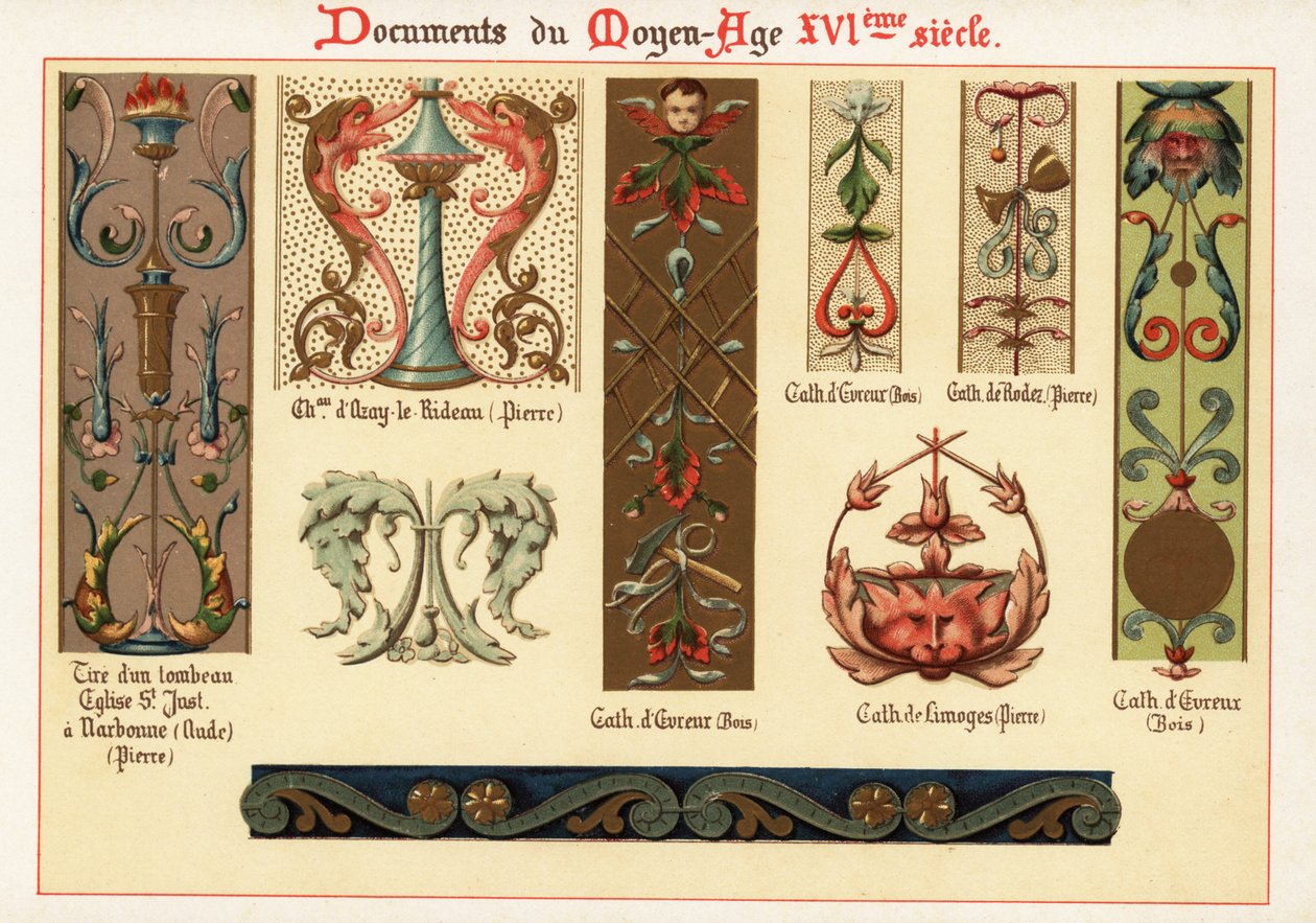Designelement från 1500-talet. av Ernest Guillot