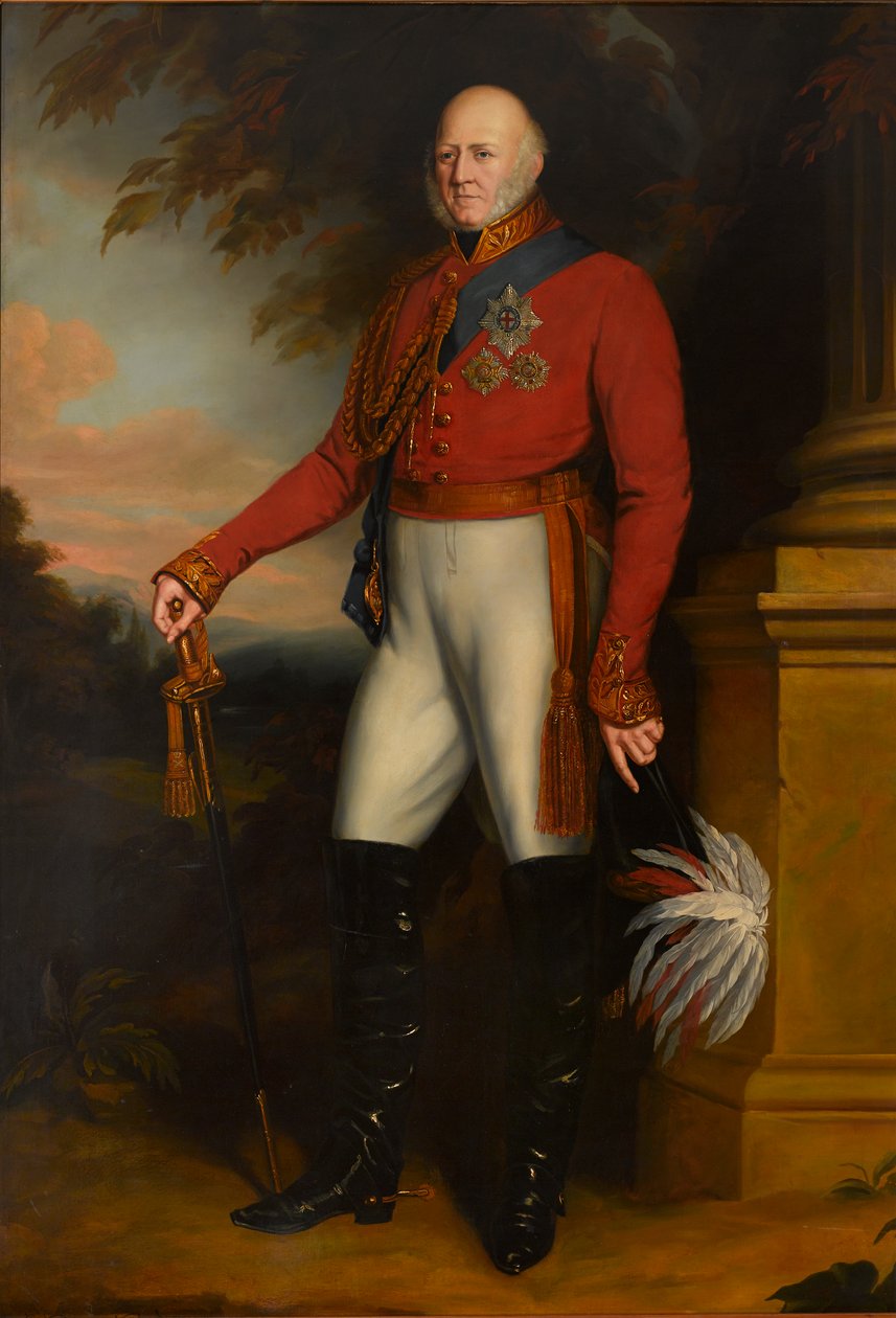 Porträtt av H.R.H. Adolphus Frederick, hertig av Cambridge (1774-1850) av Ernest Gustave Girardot