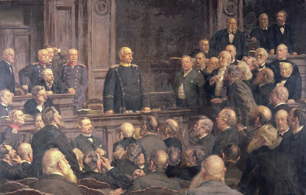 Den tyske rigsdagskonference den 6. februar 1888, 1896 swed av Ernest Henseler